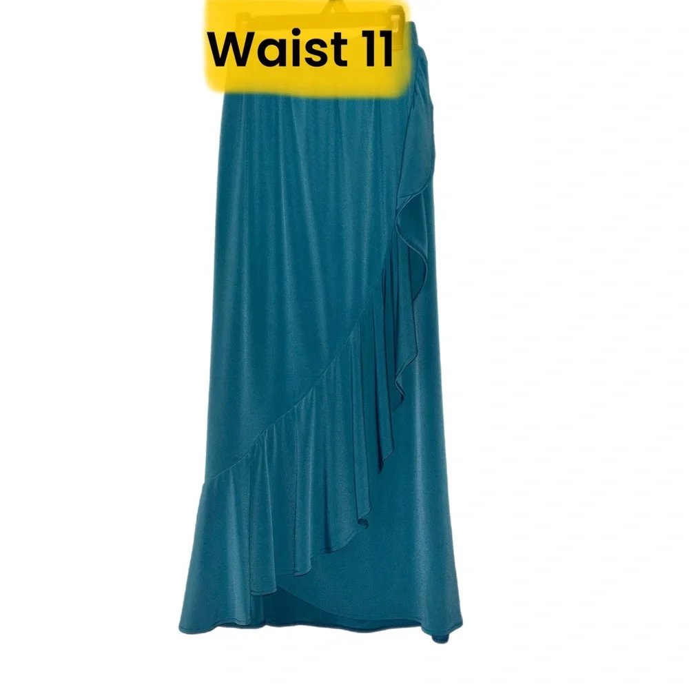 Colleen Lopez Asymmetrical green Skirt NWOT - Picture 7 of 8
